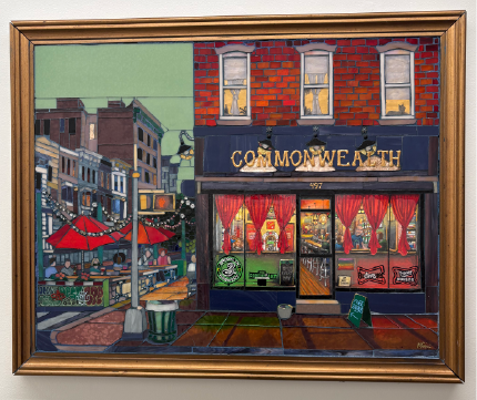 Commonwealth Bar Artwork - Sirianni Brooklyn Bar at Night